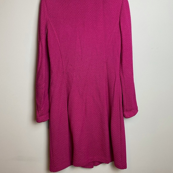 St John Fuschia Dress with Embellished Buttons - Picture 3 of 4